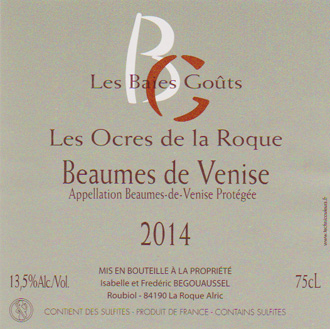 Cuvée "LES OCRES DE LA ROQUE" Cuvée "LES OCRES DE LA ROQUE"